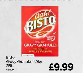 Bestway Bisto Gravy Granules 1.9Kg 25Ltr offer