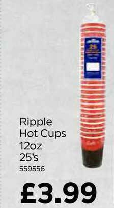 Bestway Ripple Hot Cups 12oz 25's offer