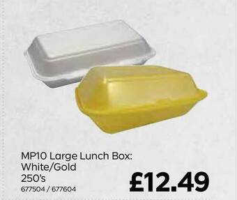 Bestway MP10 Large Lunch Box: White-Gold 250's offer