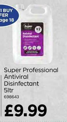 Bestway Super Professional Antiviral Disinfectant 5Ltr offer