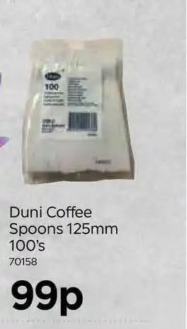 Bestway Duni Coffee Spoons 125mm 100's offer