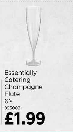 Bestway Essentially Catering Champagne Flute 6's offer