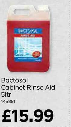 Bestway Bactosol Cabinet Rinse Aid 5Ltr offer