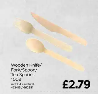 Bestway Wooden Knife-Fork-Spoon-Tea Spoons 100's offer