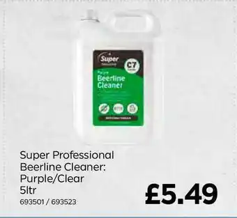 Bestway Super Professional Beerline Cleaner: Purple-Clear 5Ltr offer