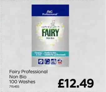 Bestway Fairy Professional Non Bio 100 Washes offer