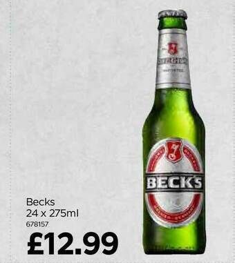 Bestway Becks 24 X 275ml offer