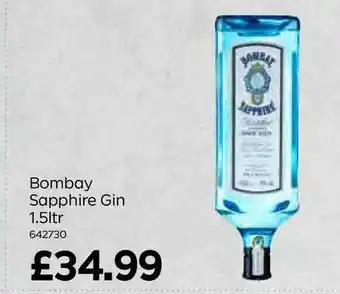 Bestway Bombay Sapphire Gin 1.5Ltr offer