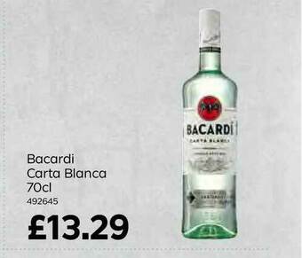 Bestway Bacardi Carta Blanca 70cl offer