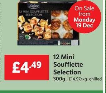 Lidl 12 mini soufflette selection offer