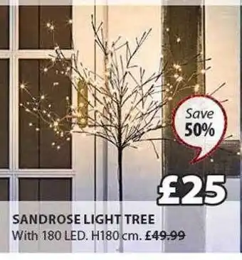 JYSK Sandrose light tree offer