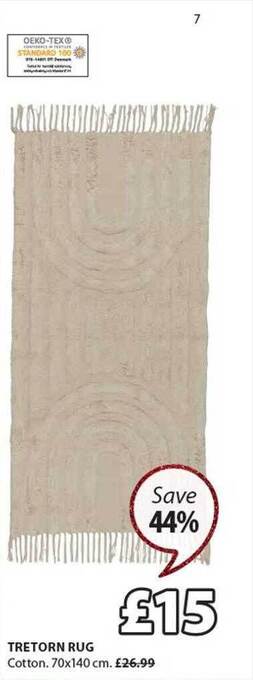 JYSK Tretorn rug offer