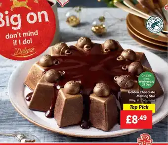 Lidl Golden chocolate melting star offer