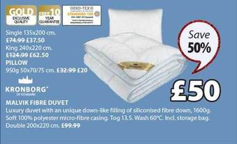 JYSK Malvik fibre duvet offer