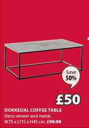 JYSK Dokkedal coffee table offer