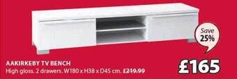 JYSK Aakirkeby tv bench offer