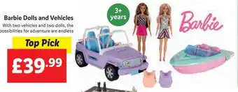 Lidl Barbie dolls and vehicles offer