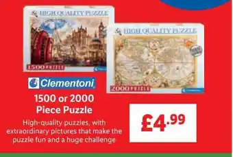 Lidl 1500 or 2000 piece puzzle offer