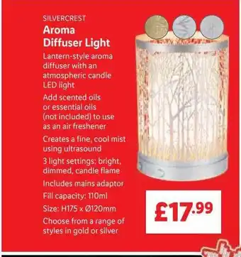 Lidl Aroma diffuser light offer
