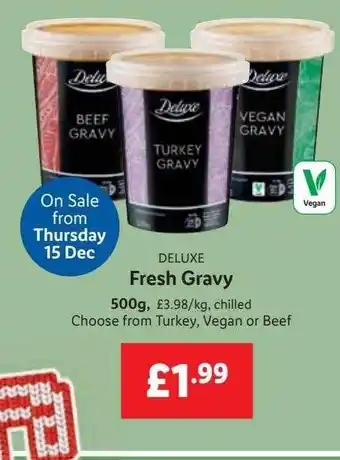Lidl Deluxe fresh gravy offer