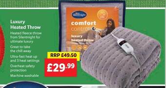 Lidl Luxury heated throw offer