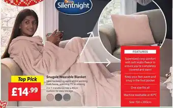 Lidl Snugsie wearable blanket offer