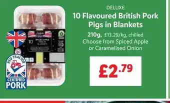 Lidl 10 flavoured british pork pigs in blankets offer