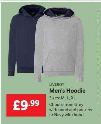 Lidl Livergy men's hoodie offer