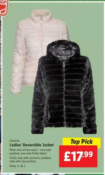 Lidl Esmara ladies' reversible jacket offer