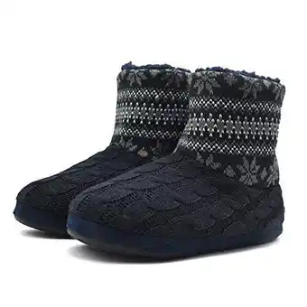 Amazon Kuailu knit wool warm men indoor pull on cosy memory foam offer