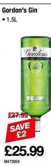 Makro Gordon's gin offer