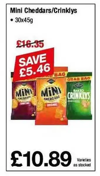 Makro Mini cheddars or crinklys offer