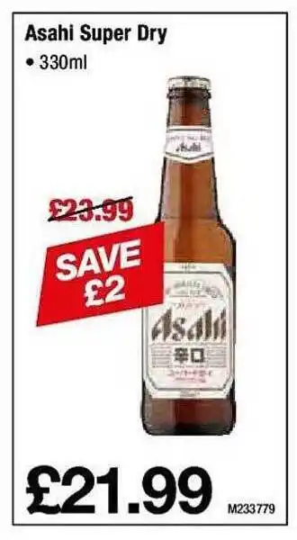 Makro Asahi super dry offer