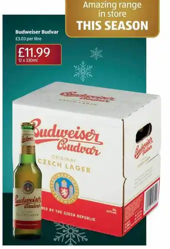 Aldi Budweiser budvar offer