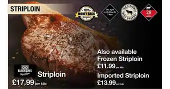 Makro Blackgate striploin offer