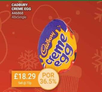 Bestway Cadbury creme egg offer