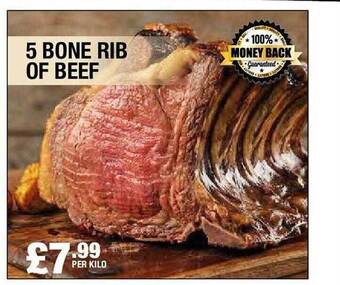 Makro 5 bone rib of beef offer
