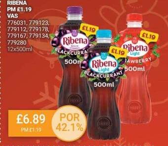 Bestway Ribena offer