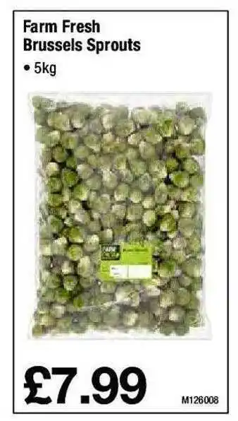 Makro Farm fresh brussels sprouts offer