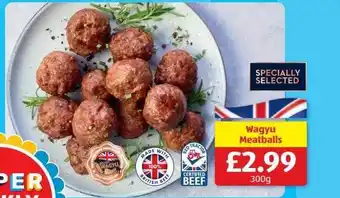 Aldi Wagyu meatballs offer