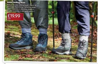 Aldi Adults' walking boots offer