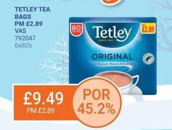 Bestway Tetley tea bags offer