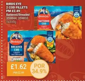 Bestway Birds eye 2 cod fillets offer