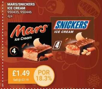 Bestway Mars-snickers ice cream offer