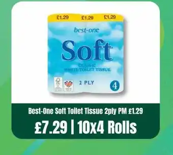 Bestway Best-one soft toilet tissue 2 ply offer