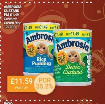 Bestway Ambrosia custard offer