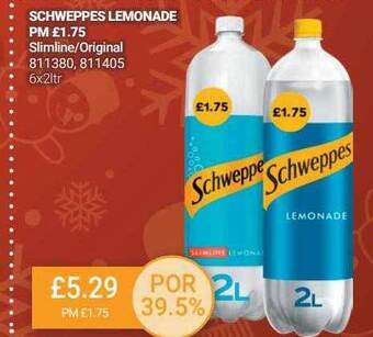 Bestway Schweppes lemonade offer