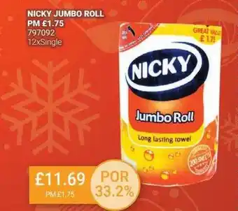 Bestway Nicky jumbo roll offer