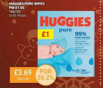 Bestway Huggies pure wipes offer