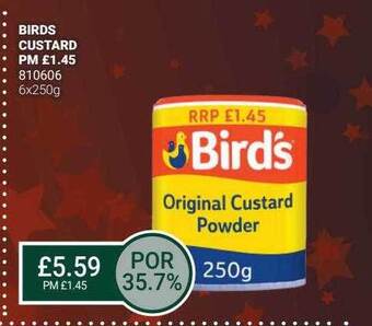 Bestway Birds custard offer